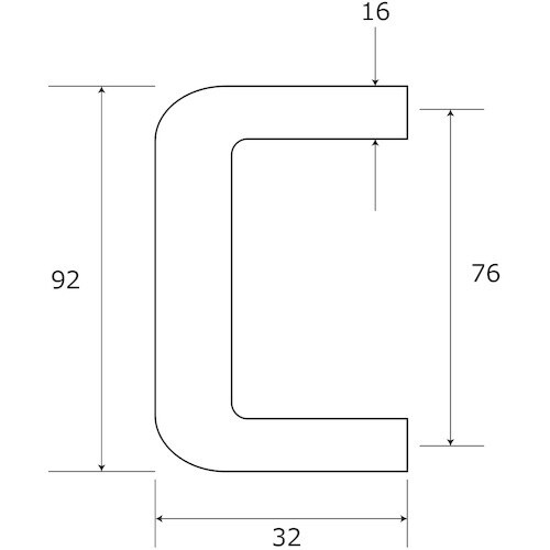 WAKI 木製取手 VG−004 76mm パイン