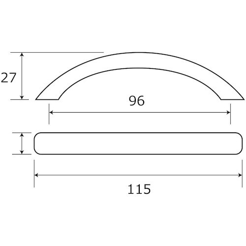WAKI コメットハンドル BH−971 96MM