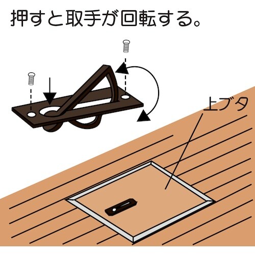 WAKI ダイカスト半回転取手 VG−074 大