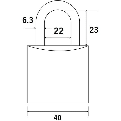 WAKI 別注シリンダー錠 TWE−OS 40MM