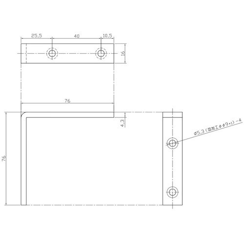 WAKI ユニクロ隅金特厚金折 BK−045 75