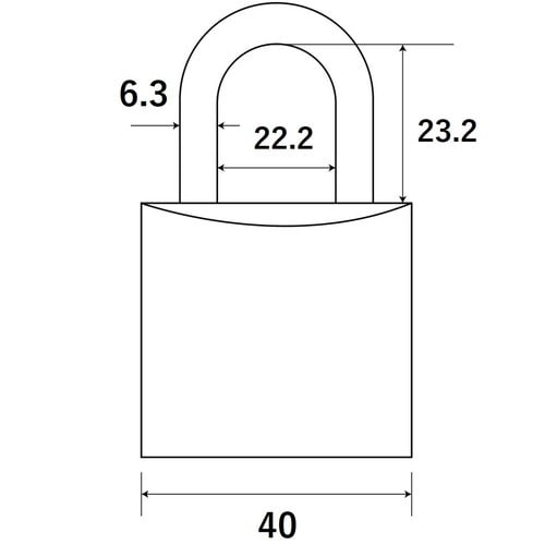 WAKI バラステン吊南京錠 aiai IB−09