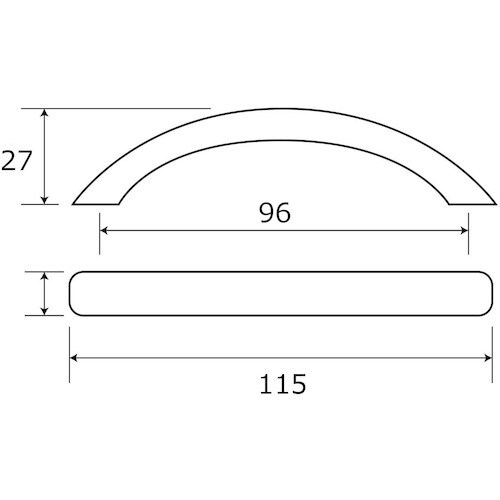 WAKI コメットハンドル BH−977 96MM