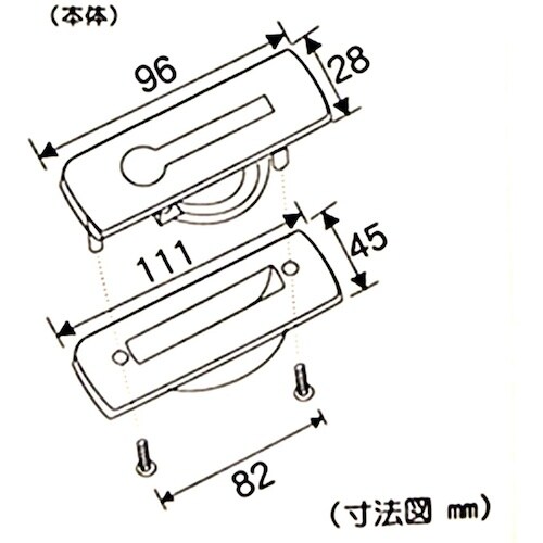 WAKI ダイカスト回転取手 VG−135 ブロン
