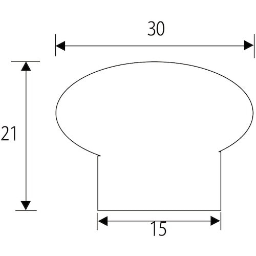 WAKI 木製つまみ VG−214 30mm パイ