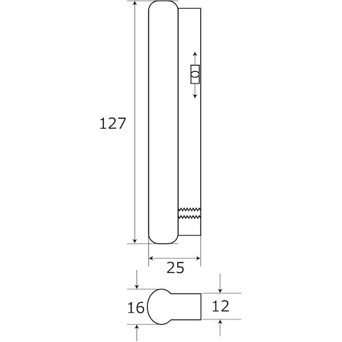 WAKI アジャストハンドル VG−113 PC