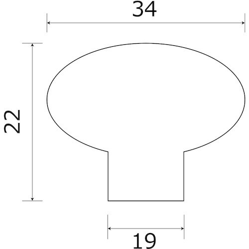 WAKI 木製つまみ 木地 TW−311