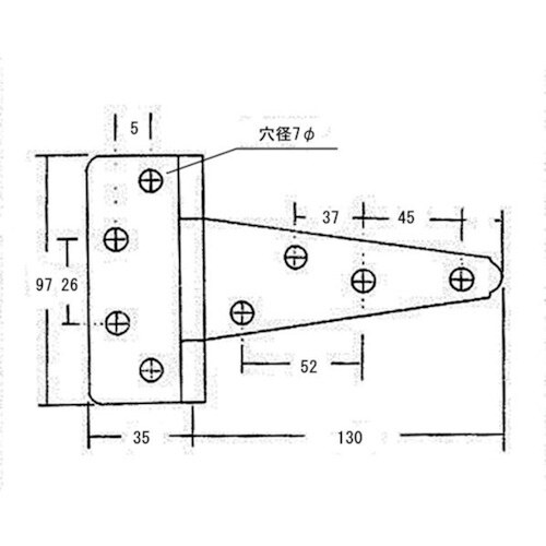 WAKI エクストラTヒンジ BH−327 125