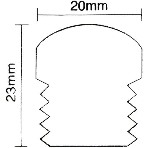 WAKI 木製つまみ 木地 TW−305 20MM