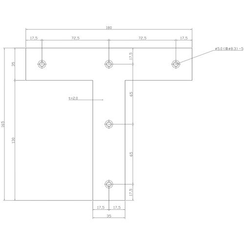 WAKI ステンレスT型隅金 BK−804 180
