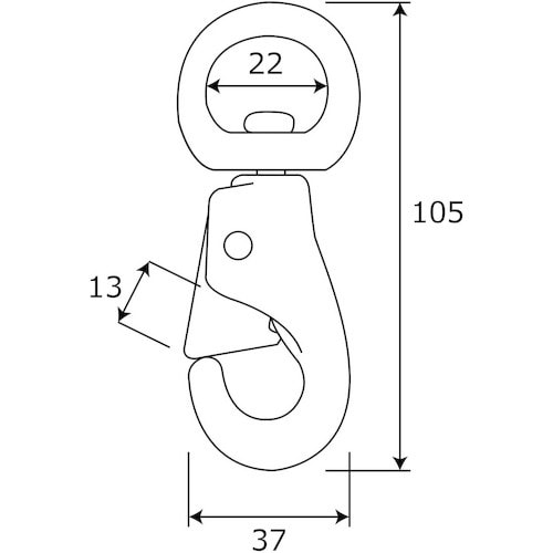 WAKI 回転ナスカン BK−592 NO.314