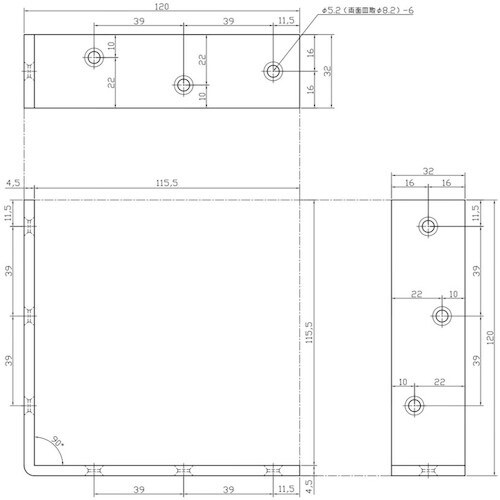 WAKI ユニクロワイド隅金 BK−834 120