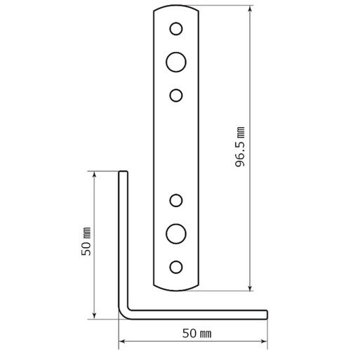WAKI 真鍮 L型金具 WAP−221 50MM