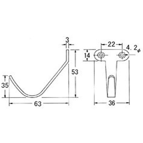 WAKI ステンフック BH−170 TYPE−1