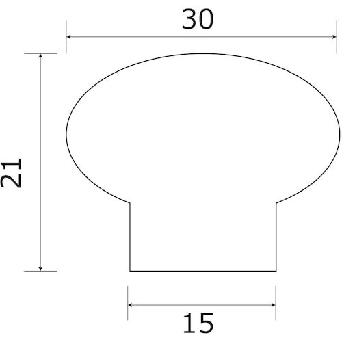 WAKI 木製つまみ DB TW−332