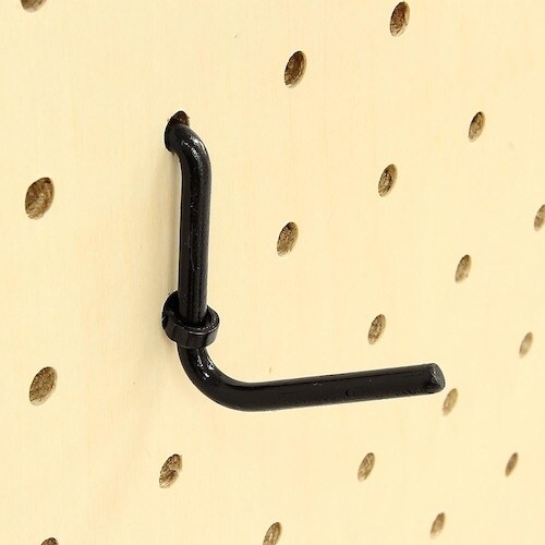 WAKI 黒フック L型 ANB−804 2本入り