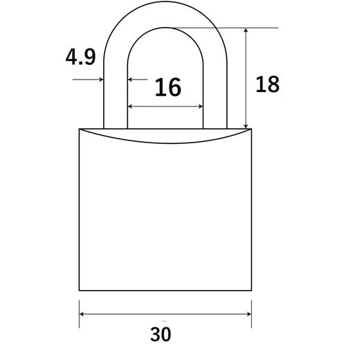 WAKI 別注シリンダー錠 TWE−OS 30MM