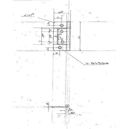 WAKI フラッシュ丁番 BH−453 51MM