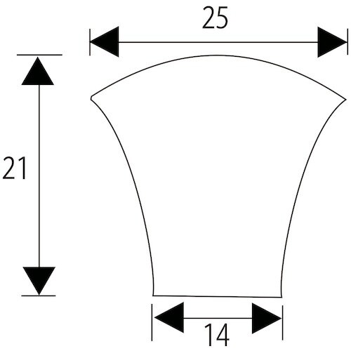 WAKI 木製つまみ VG−211 25mm ミニ
