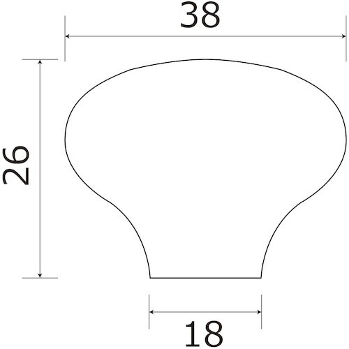 WAKI セラミックツマミ 白 TW−216 38