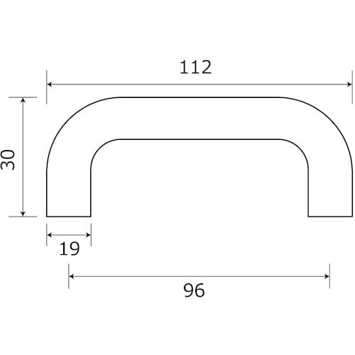 WAKI 木製取手 DB TW−340