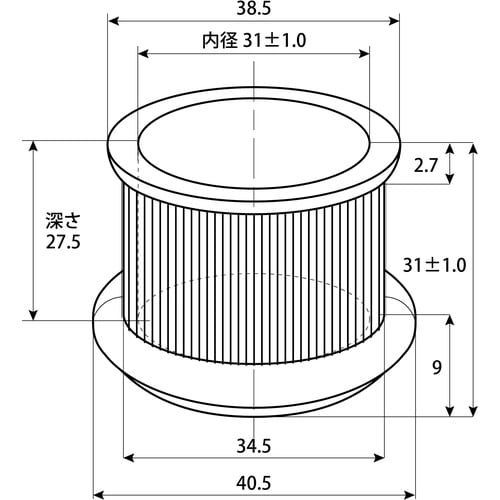 WAKI イスキャップB薄茶丸 BC−276 31