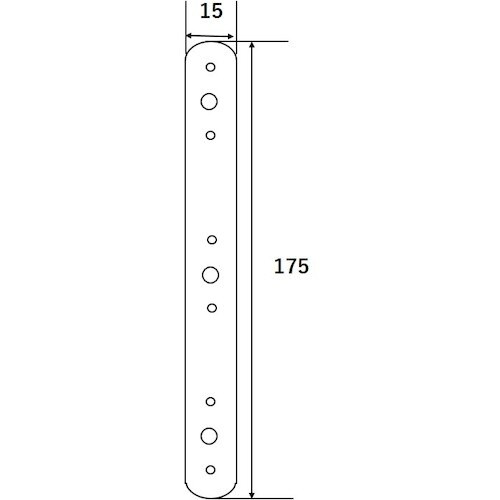 WAKI 真鍮 I型金具 WAP−215 175M