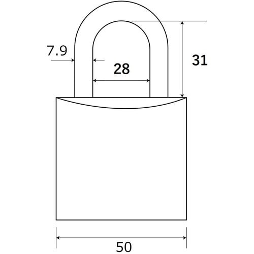 WAKI シリンダー錠 バラ TWE 50MM J