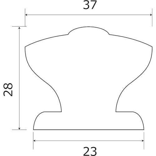 WAKI 木製ツマミ DB TW−014 3803