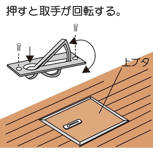 WAKI ダイカスト半回転取手 VG−073 大