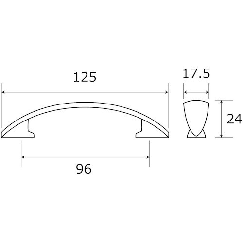 WAKI ハンドル125MM aiai AH030