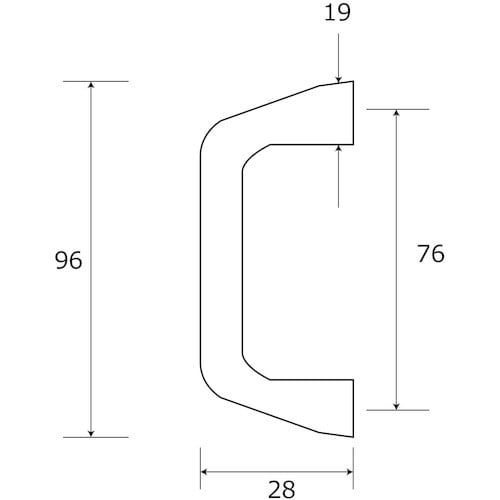 WAKI 木製取手 VG−010 76mm パイン