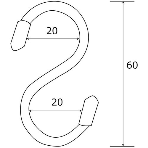 WAKI ステンSカン SS102 20X60 2