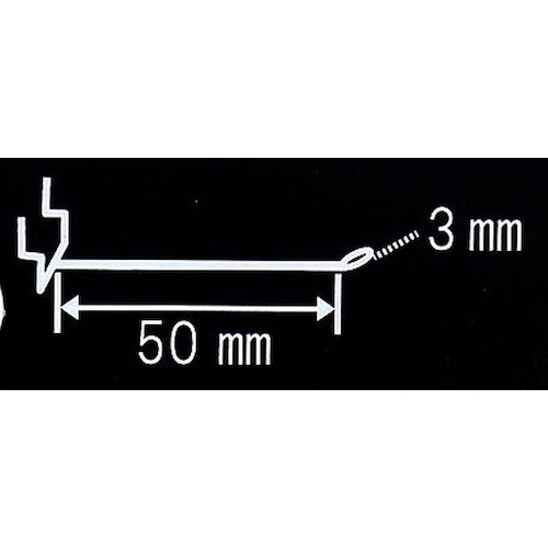 WAKI 黒フック 50mm ANB−802 2本