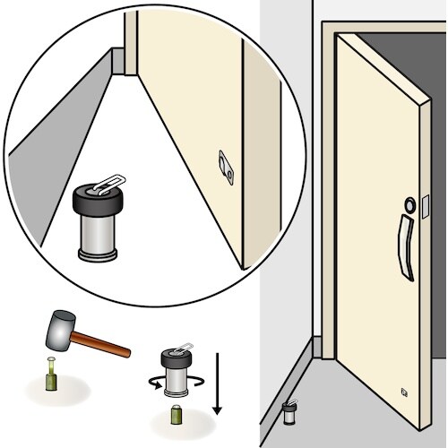 WAKI ミニラ戸当りアンカー BH−837 10
