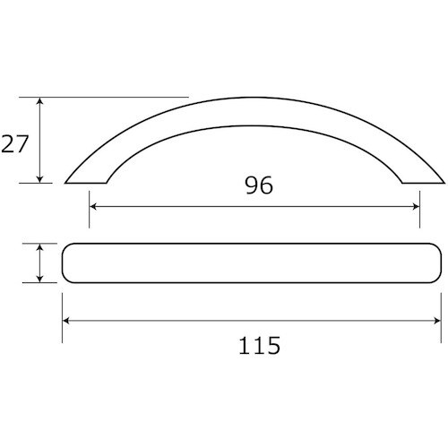 WAKI コメットハンドル BH−974 96MM