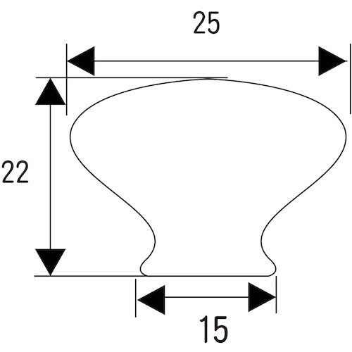 WAKI セラミックつまみ VG−238 25mm