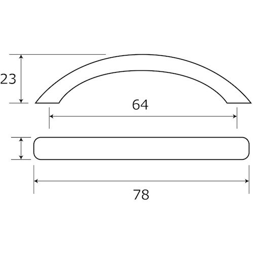 WAKI コメットハンドル BH−976 64MM