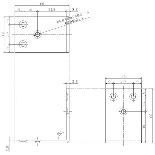 WAKI 巾広アングル BY−035 60MM G