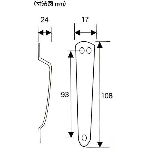 WAKI ステン三ツ穴取手 VG−139 108M
