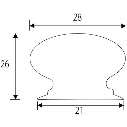 WAKI 木製つまみ VG−220 28mm キジ