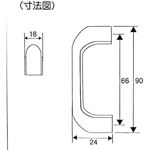 WAKI PCハンドル VG−104 90mm ナ