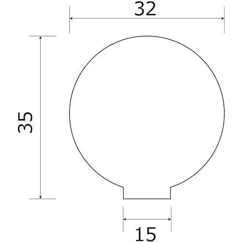 WAKI 木製つまみ 木地 TW−314