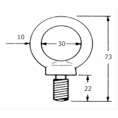 WAKI アイボルト 15−119 1/2インチ