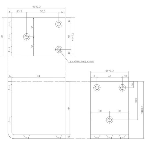 WAKI 極厚巾広アングル IH−124 90
