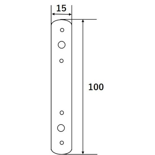 WAKI 真鍮 I型金具 WAP−212 100M