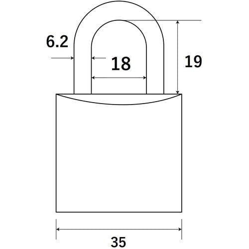 WAKI 別注シリンダー錠 TWE−OS 35MM