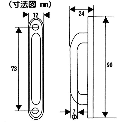 WAKI No410取手 VG−077 90mm