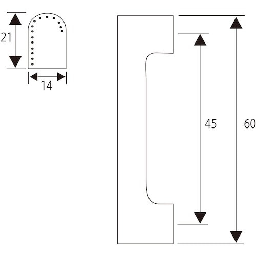 WAKI PCローズハンドル VG−128 60m