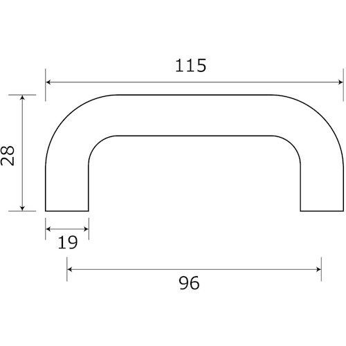 WAKI 木製取手 DB TW−020 3920b